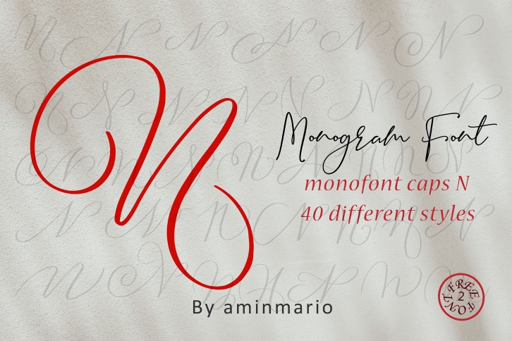 MONOGRAM N Font Download