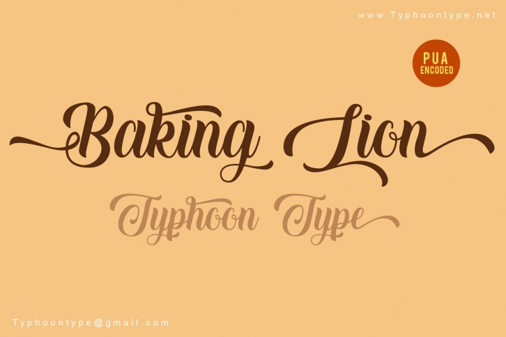 Baking Lion font Font Download