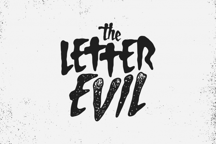 The Letter Evil Font Download