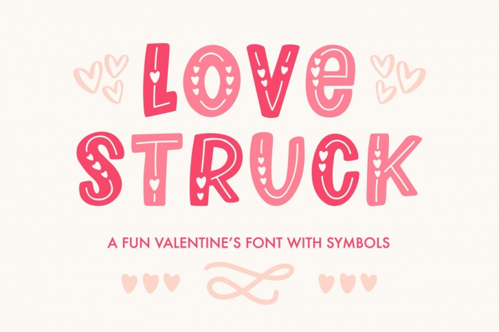 Love Struck, Valentine's Font Download