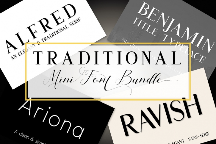 Traditional Mini Bundle Font Download