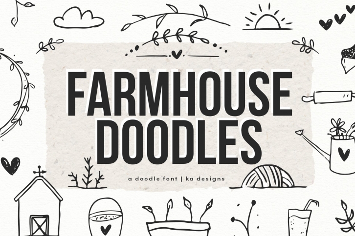 Farmhouse Doodles Font Download