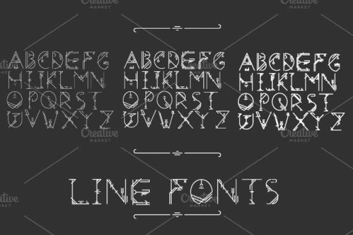 Line fonts pack Font Download