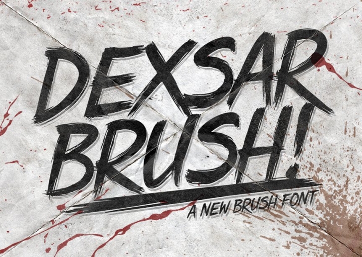 Dexsar Brush Font Download