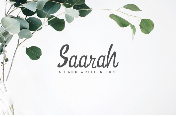 Saarah Fresh Handmade Font Download