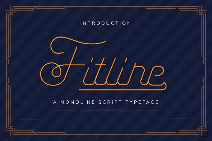 Fitline Script + Badge + Frame Font Download