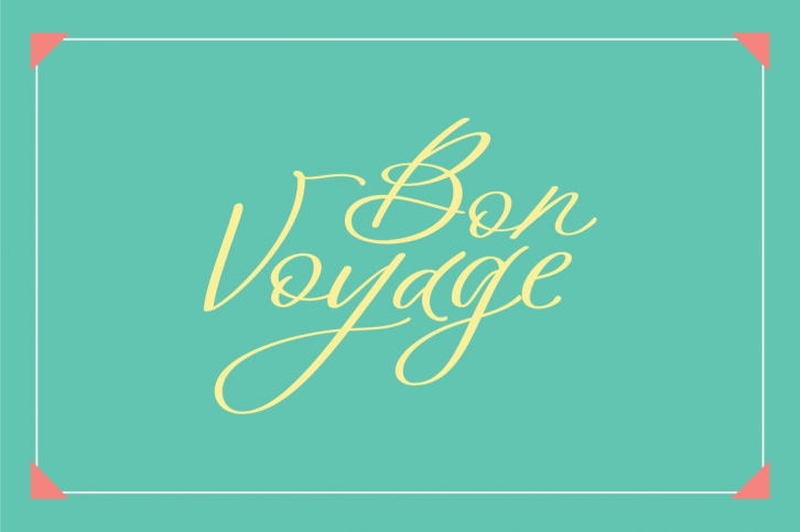Bon Voyage Font Download