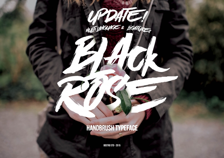 Black Rose Handbrush ( update ) Font Download