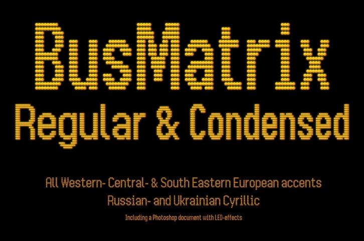 BusMatrix Regular  Condensed Font Download