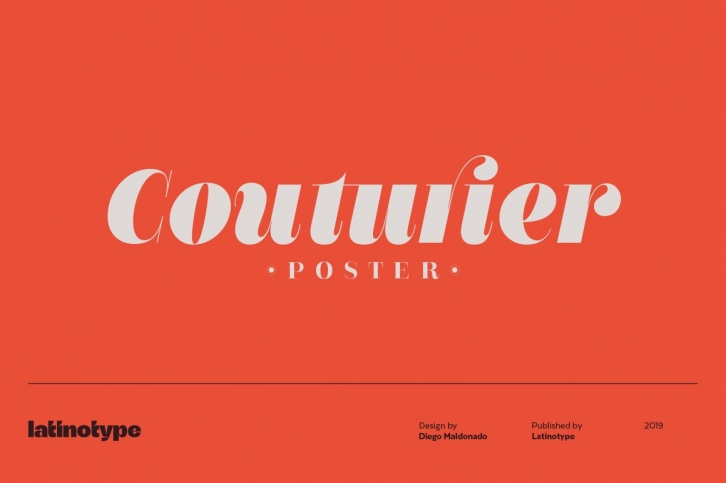 Couturier Poster Intro Offer 75% off Font Download