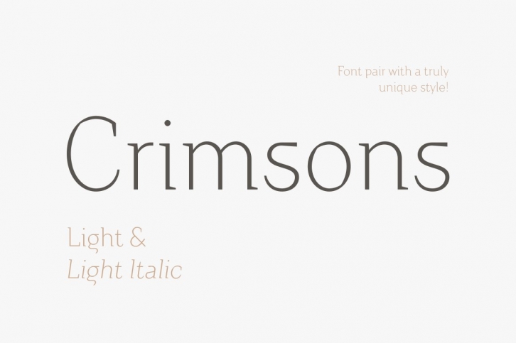 Crimsons—Light  Light Italic Font Download