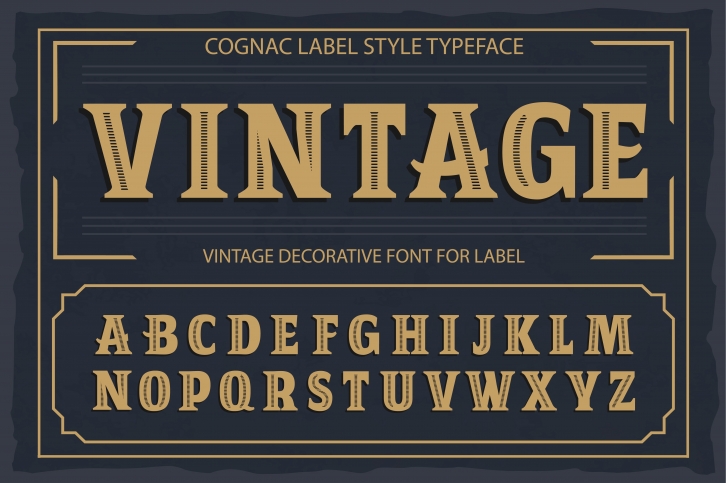 Vintage OTF vintage label font. Font Download