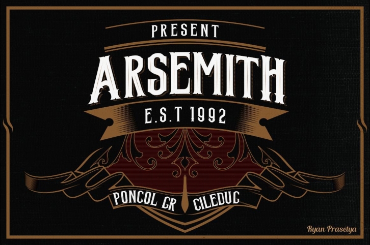 Arsemith + Bonus Font Download