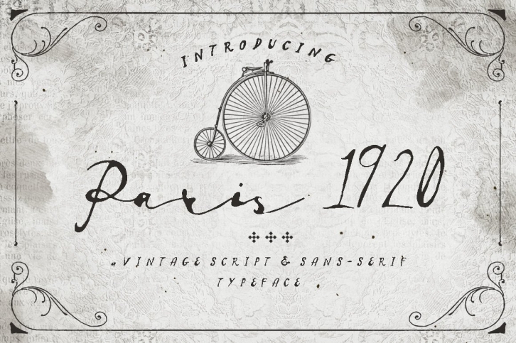 Paris 1920 Script  Sans Font Download