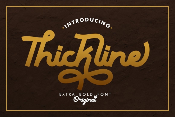 Thickline Font Download