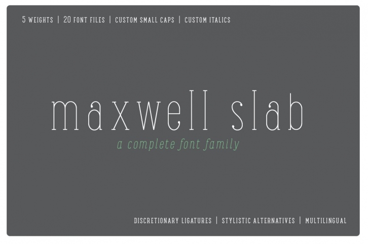 Maxwell Slab Intro Sale Font Download
