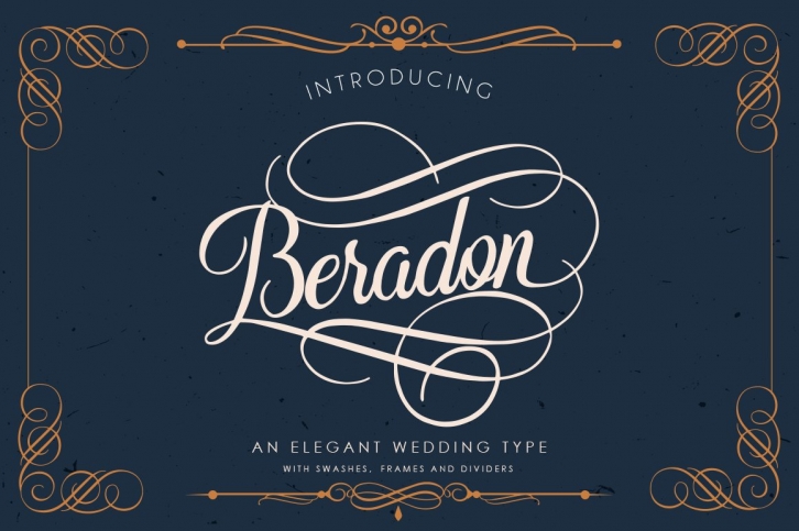 Beradon Script -Elegant Wedding font Font Download
