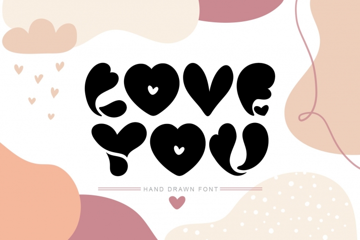 Love You Hand Drawn Font Download