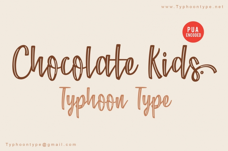 Chocolate Kids font Font Download
