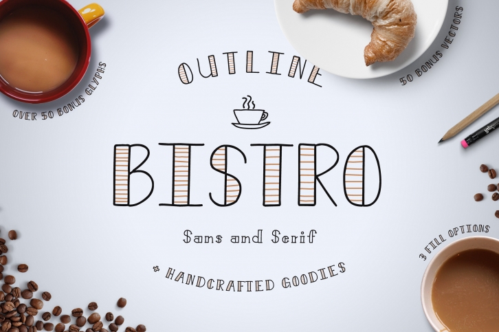 Bistro Sans  Serif + Vectors Font Download