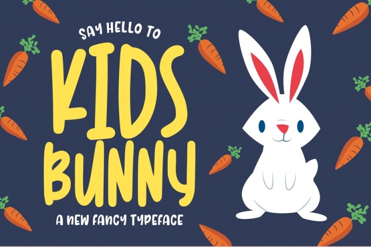 Kidsbunny || Playful Font Download