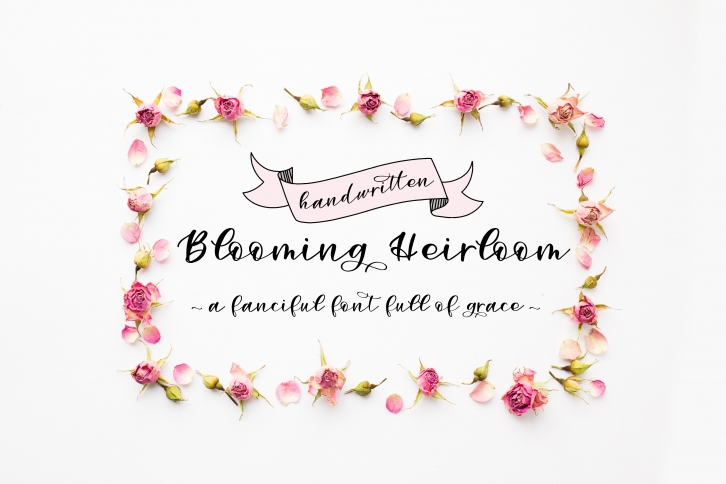 Blooming Heirloom-A Handwritten Font Download