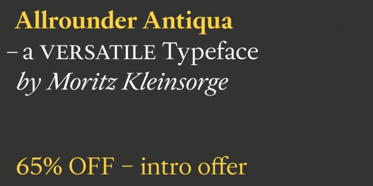 Allrounder Antiqua Font Download