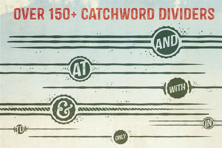Castor Catchword Dividers Font Download