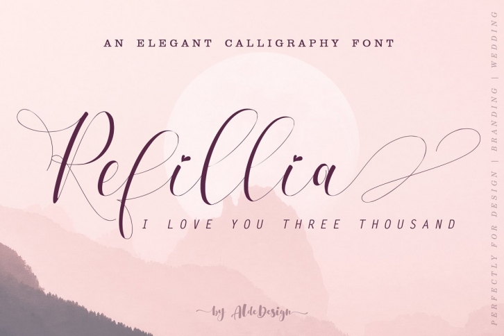 Refillia Calligraphy 'Beauty' Font Download