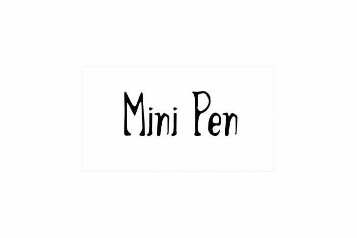 Mini Pen Font Download