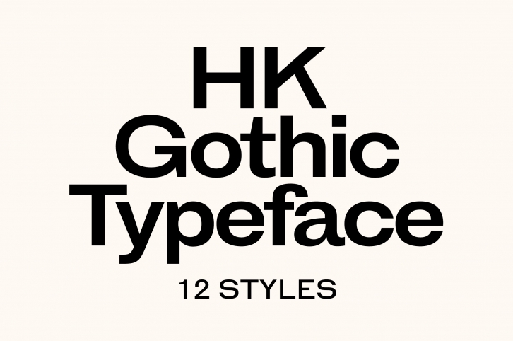 HK Gothic Font Download