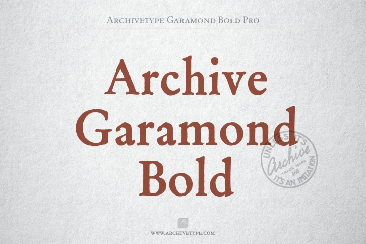 Archive Garamond Bold Pro Font Download