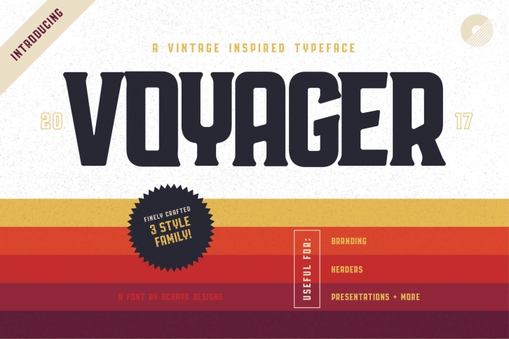 Voyager Typeface Font Download