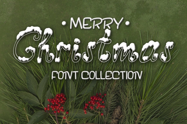 Three fonts for Christmas cards Font Download
