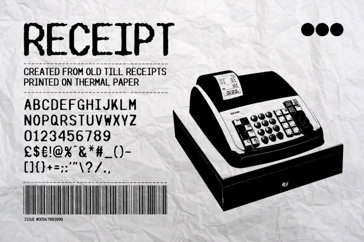 RECEIPT Font Download