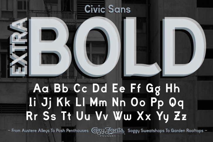Civic Sans Extra Bold Font Download