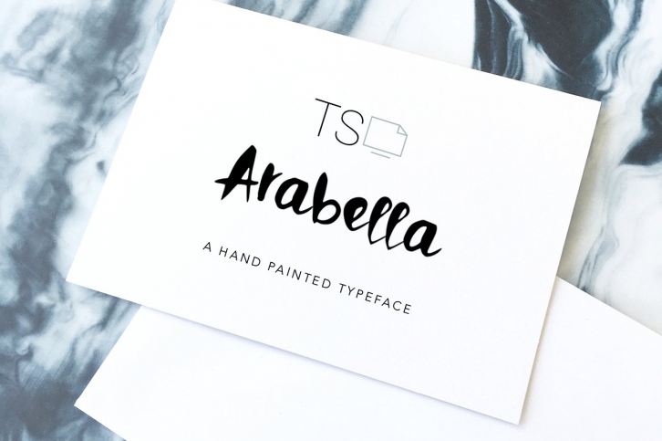 Arabella Hand Painted Typeface Font Download