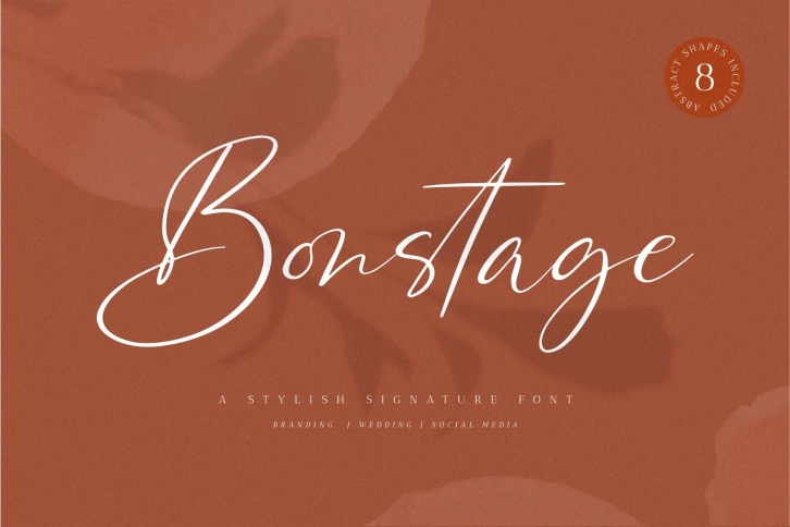 Bonstage + Abstract Shapes Font Download