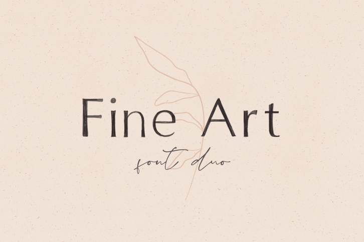 Fine art font duo Font Download