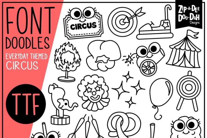 Circus Carnival Doodle Font Download
