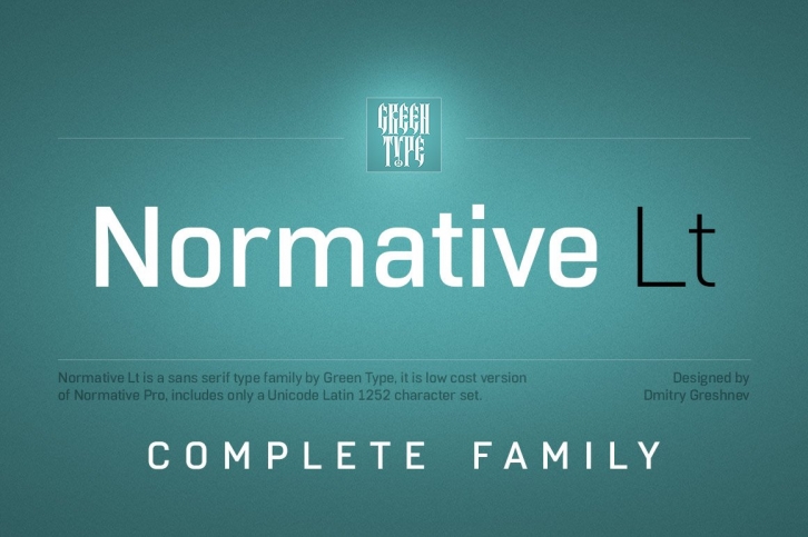 Normative Lt – 12 fonts Font Download