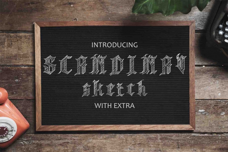 Skandinav Sketch + Extras Font Download