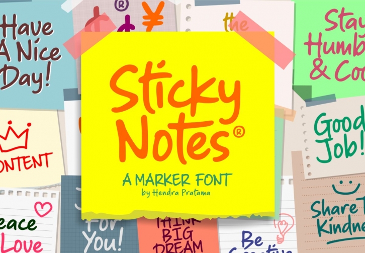 Sticky Notes Font Download