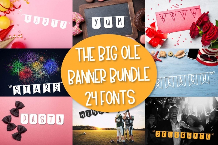 The Big Ole Banner Bundle Font Download
