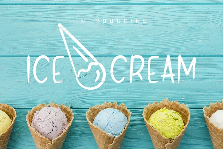 Brush and Ice Cream Pack Font Download