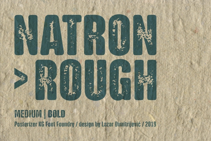 NATRON Rough Font Download