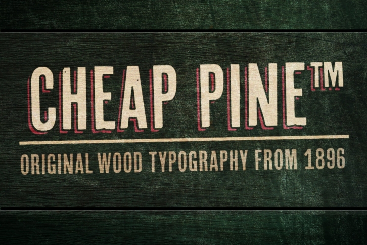 Cheap Pine Font Download