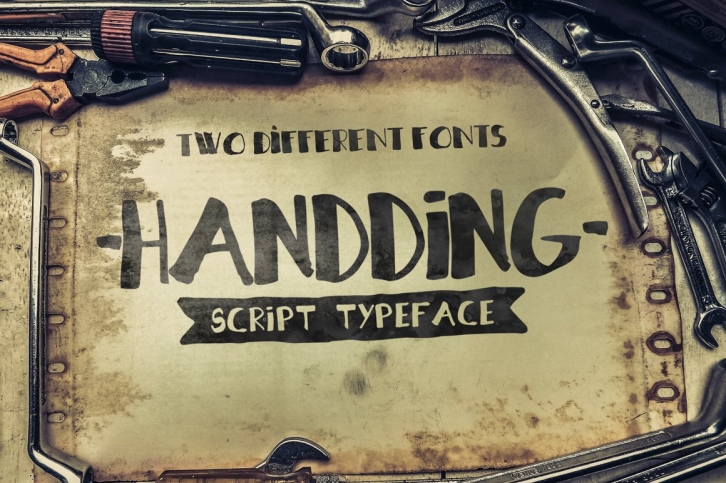 Handding Duo [2 Different] Font Download