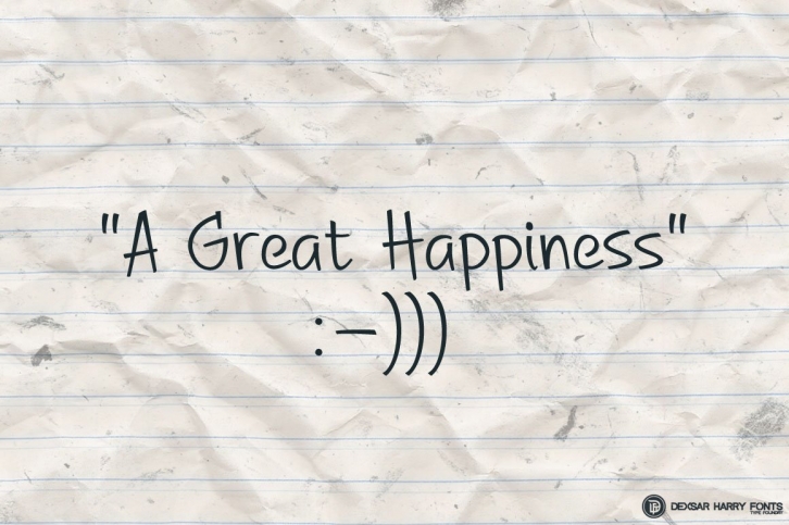A Great Happiness Font Download