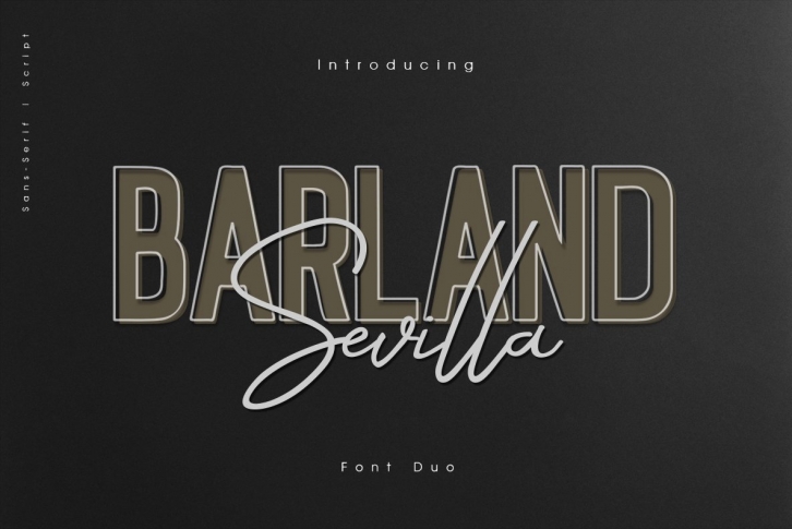 Barland Sevilla script  sans duo Font Download